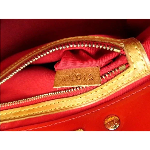 Louis Vuitton Red Patent Tote with Tan Handles - Picture 15 of 16